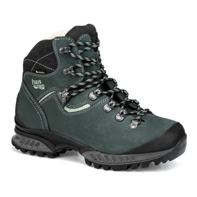 Hanwag Tatra II Lady GTX Hiking Boots (Nubuck Leather, Waterproof) Petrol/Mint Green Ladies